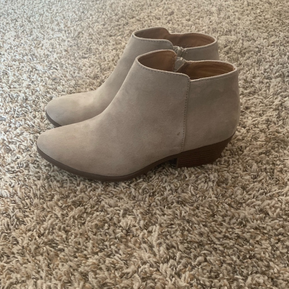 Grey ankle boots